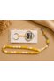 Amber-Look Resin Prayer Beads |   33's |   Kaaba Patterned Keychain with Gift |   Gift Prayer Beads