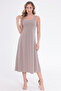 Sleeveless Skirt Bell Model Pique Modal Dress - 2