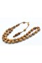 Hakkı Usta Signed Beyzi Cut Walnut Wood Prayer Beads - 3