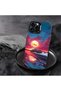 iPhone 17 Compatible Silicone Edge Hard Back Case Couple Phone Case Sunset Patterned - 6