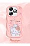 Infinix Hot 40I Compatible Case Camera Protector Pink Silicone Couple Phone Case Cat Pattern - 2
