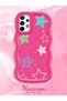 Samsung Galaxy A73 Compatible Case Camera Protector Red Silicone Couple Phone Case Star Pattern - 2