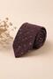 Burgundy Classic Linen Tie Kk13850 - 2