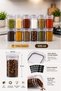 12-Piece Acrylic Spice Organizer Set 300 ml - Square Spice Storage Container with Label Gift - 2