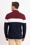 Color Block Zippered Men's Knitwear Cardigan - 4