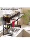 Over The Sink Dish Drying Rack, 3 Tier kitchen Drainer Drying Rack with Cover, Space Saving Large Stainless Steel Sink Dish Rack for Dishes, Bowls, Cutlery (75cm) - 6