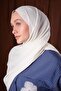 شال قطني لونا سادة بلون إكرو - 4