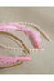 Girls Beige And Pink Headband Set 3 Pieces - 4