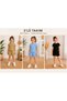 Girls' Summer T-Shirt Shorts 6-Piece Sports Casual 3-Piece Set