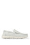 Men's Genuine Leather Off-White Loafer Shoes