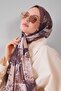 Coffee Leaf Pattern Moos Chrep Shawl - 2