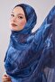 شال أسود من قماش الموسلين - 2