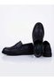 Genuine Leather Navy Blue Color Italian Style Design Poly High Sole Heel Spur Gel Sole Classic Men's Shoes Te0392 - 5