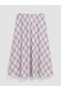 Two Mt Shop Quality Lcw Kids Blue Elastic Waist Plaid Patterned Girls' Skirt - 5
