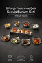 9-Piece Stainless Steel Breakfast and Presentation Set, Serving Plate, Bowl, and Snack Bowl