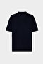 Ds Damat Regular Fit Navy Blue Summer Rayon Knitwear T-Shirt - 6