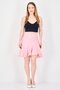 Women Pleated Mini Skirt, Pink - 4