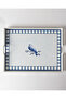 Daisi Rectangular Knitted Tray - Blue/White - 2