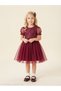 Fairy Tale Girl's Evening Dress with Balloon Sleeves and Sequins Tutu Dress - 2