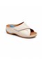 Beige Heel Spur Support Gel Sole Hallux Valgus Compatible Daily Comfortable Women's Slippers - 6