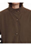 Brown Oversize Gabardine Women's Trench Coat - 3