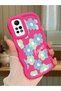 Redmi Note 12 Pro 4g Compatible Case Camera Protector Red Silicone Couple Phone Case Floral Pattern