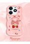 Tecno Spark 10 Pro Compatible Case Camera Protector Pink Silicone Couple Phone Case Strawberry Pattern - 2