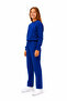 Unisex Children's Cotton Crew Neck Tracksuit Set Cobalt Blue-301 - 5