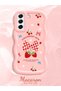 Samsung Galaxy S21 Fe Compatible Case Camera Protector Pink Silicone Couple Phone Case Strawberry Pattern - 2