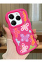 Tecno Spark 20 Pro Compatible Case Camera Protector Red Silicone Couple Phone Case Butterfly Pattern