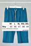 Geometric Patterned Men's Sea Pool Shorts Above Knee Swimwear Rk002-26 Petrol - 7