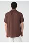 Apaş Collar Oversize Short Sleeve Men's Shirt - 4