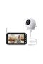 Lumi Baby Smart Monitor with Camera, 4.3" Display, 720P HD Video, Night Vision, 2.4GHz FHSS Connection, Two-Way Audio, VOX Mode, Crying Alarm, Temperature Detection, Feeding Reminder, 8 Lullabi