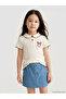 Two Mt Shop Quality Polo Collar Printed Girls' Ribbed T-Shirt 2-Pack - 4