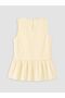 Lcw Kids Yellow Button Detailed Girls' Peplum Shirt - 4