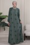 Shirt Roba Front Buttoned Embossed Patterned Dress Hijab Dress Mother's Dress Prayer Dress - 3