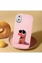 Pink Silicone Case with Shock-Absorbing Camera Protections Compatible with iPhone X/Xs - 2