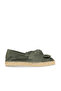 Khaki Suede Women's Flat Shoes