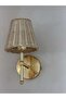 Rattan Bohemian Wall Lighting Wired Sconce - Alt Parlak Gold - 7