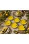 Lemonella Ceramic 6-Piece Serving Plate Set 27X19X6Cm Yellow