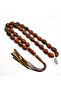 Heated Baltic Amber Rosary – 33 Beads 10.5×18mm Rustic Oval Prayer Tasbih 45g