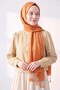 Double Sided Silk Shawl Orange - 4
