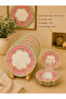 Helmand Gold Gilded 24 Piece Glass Tea Set for 6 People - 2