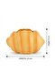 Yellow & Orange Seashell Ceramic Napkin Holder – 22×15 cm - 4