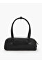 Solid Shoulder Bag with Zip Closure - 4