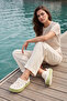 Easystep - Ecru - Green Lightweight Eva Sabo Slippers, Breathable and Compatible with Wet Floors with Ergonomic Soles - 2