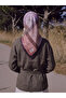 Ethnic Patterned Cotton Scarf - Lilac Lila - 3
