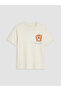 Lcw Kids Beige Crew Neck Printed Boys' T-Shirt 3-Pack - 2