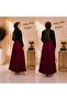 Crinkled Burgundy Crinkle Skirt - 2