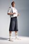 100% Cotton Super Baggy Fit Bermuda Shorts I5667Ax26Au